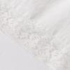Xiangying Draped White A-line Skirt with Lace Patchwork