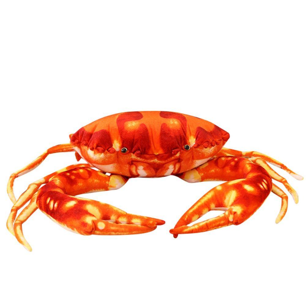 Lifelike Simulation Crab Plush Toy Fluffy Crab Stuffed Animal Doll  Home Decor