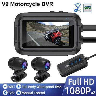 Motorcycle DVR /Full HD Dual 1080P 3 Inch Waterproof IP66 Camera/WiFi Motorcycle DVR / GPS