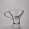100ml Small Capacity Elegant Pink Butterfly Glass Mug Curved Handle Clear Coffee Tea Cup High Borosilicate Glass Cup Drinkware