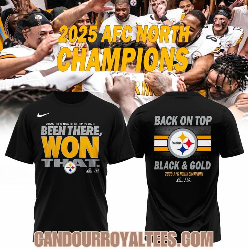 Pittsburgh Steeler 2025 Afc North Champions Unisex T-Shirt XXXL