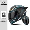 Four Seasons DOT Approved Flip Up Helmet Dual Visors Modular Helmets Full Face Motorcycle Helmet Motorbike Moped Racing