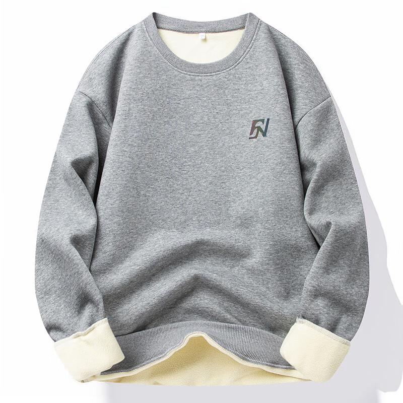 

FAPAI Men s Fleece-Lined Crew Neck Sweatshirt XL