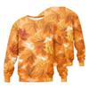 Men's Casual Loose Fit Round Neck Printed Long Sleeve Shirt