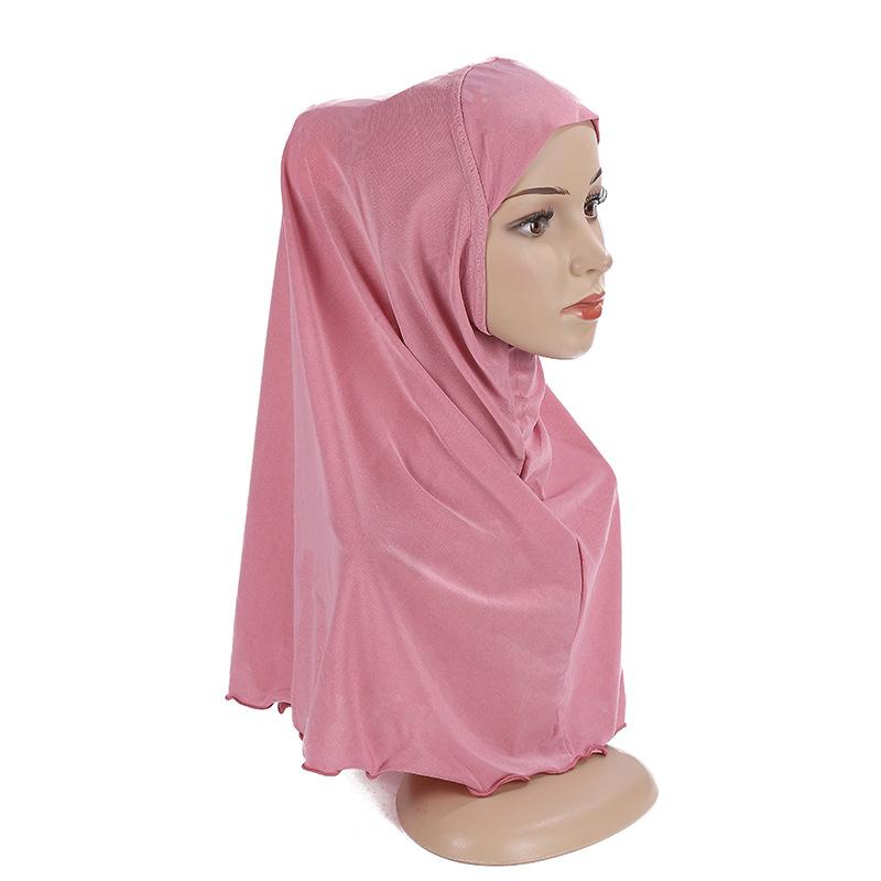Ramadan Hijabs Scarf for Kids Girl 7 To 12 Years Old Muslim Islamic Shawls Soft Stretch Headscarf Malaysia Girl Children Hijabs