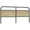 Replacement Headboard Sonoma Oak 200 cm Steel and Wood Based Material