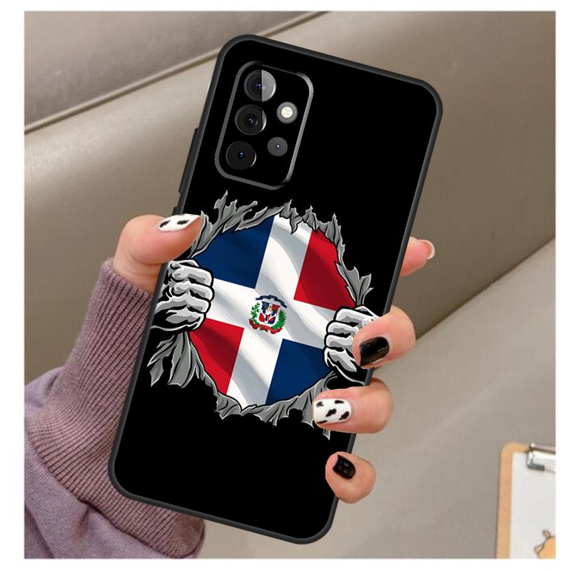 Dominican Republic Flag Case For Samsung Galaxy A54 A34 A24 A14 A53 A33 A23 A13 A52 A32 A22 A12 A71 A51 A15 A25