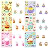 6 Photos/pack of Rabbit Eggs Easter Children's DIY Face-changing Stickers Cute Puzzle Stickers