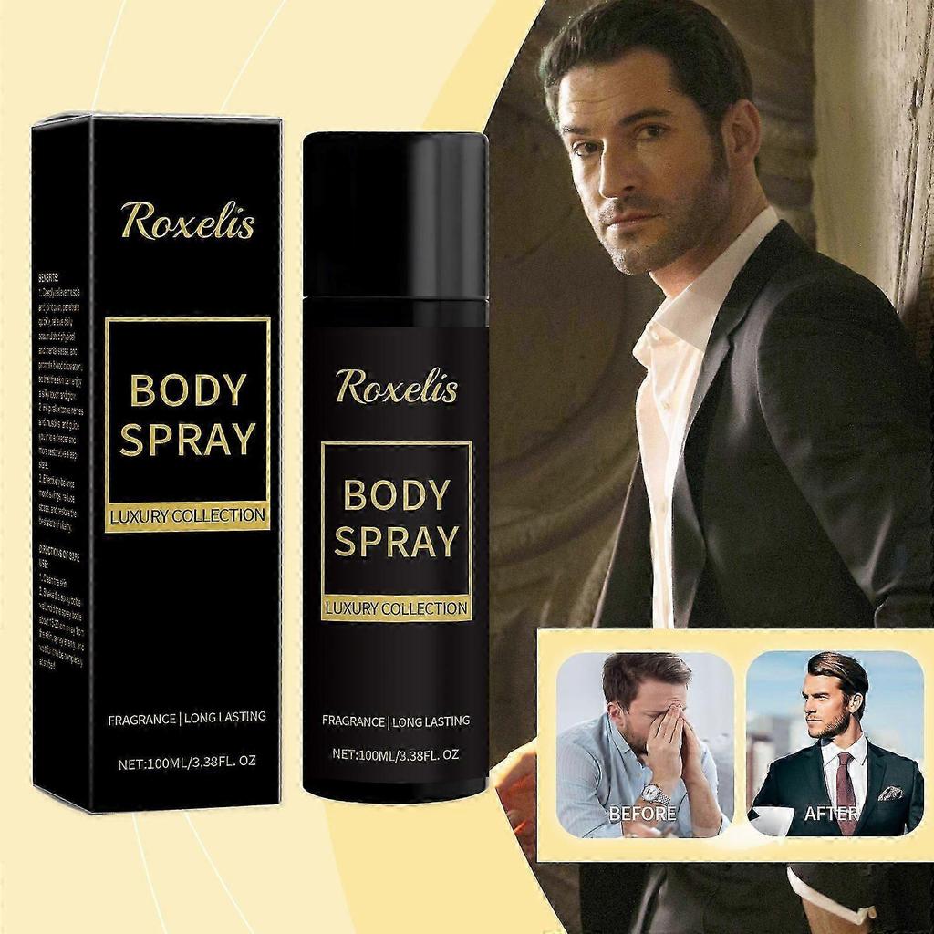 Men's Long-Lasting Vanilla & Lavender Body Spray  Fresh, Nourishing, Confidence Boost