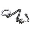 3 Colors 10X Magnifier Adjustable Desk Lamp With Clamp Magnifying Lamp  Precision Work