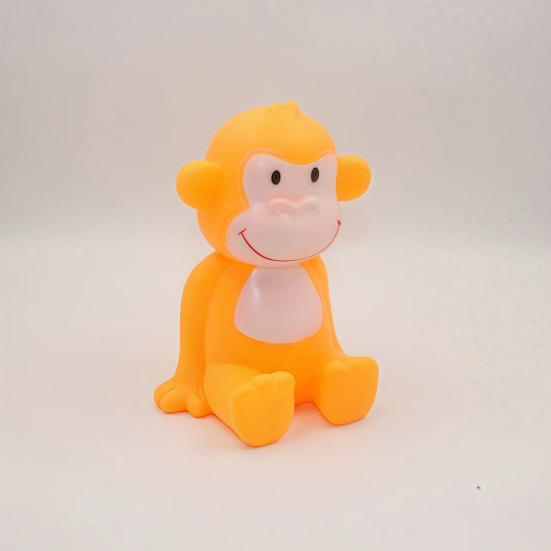 Quiekender Affen-Quetschspielzeug mit realistischem Geräusch Weiches TPR Fidget zur Stressbewältigung Niedliches tierförmiges Dekompressions-Gadget für Kinder Erwachsene