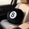1/2/ Black 8-ball Car Cushion Pillow Soft Pillow, Cushion, Short Fleece Car Rest Lumbar Support