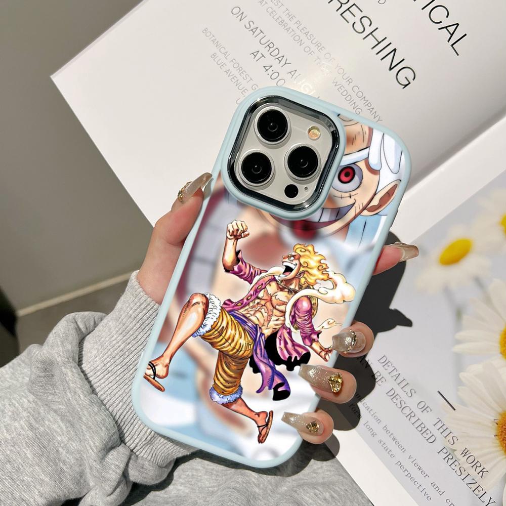 Ae92 One Piece Luffy Gear 5 Phone Cases for Samsung A13 A32 A53 A04 A54 S23 S24 Ultra Infinix Hot 40 Huawei P30 Pro Metal Camera Protective Back Cover
