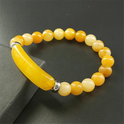 Pulsera de cuentas de piedra de moda Pulsera de tiras rectangulares de cristal Accesorios
