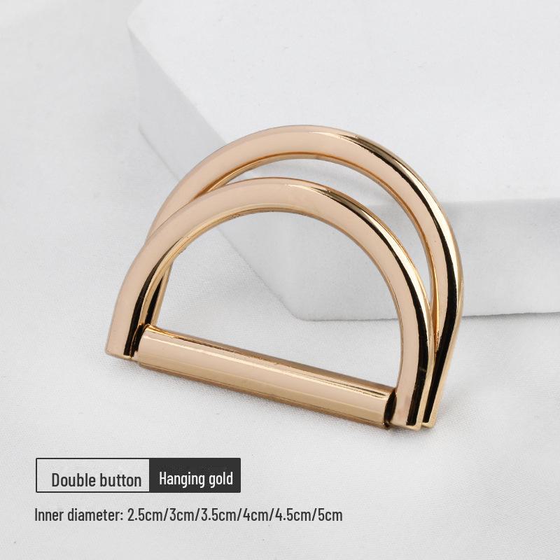 Adjustable Metal D-Ring Belt Buckle for Coats and Dresses