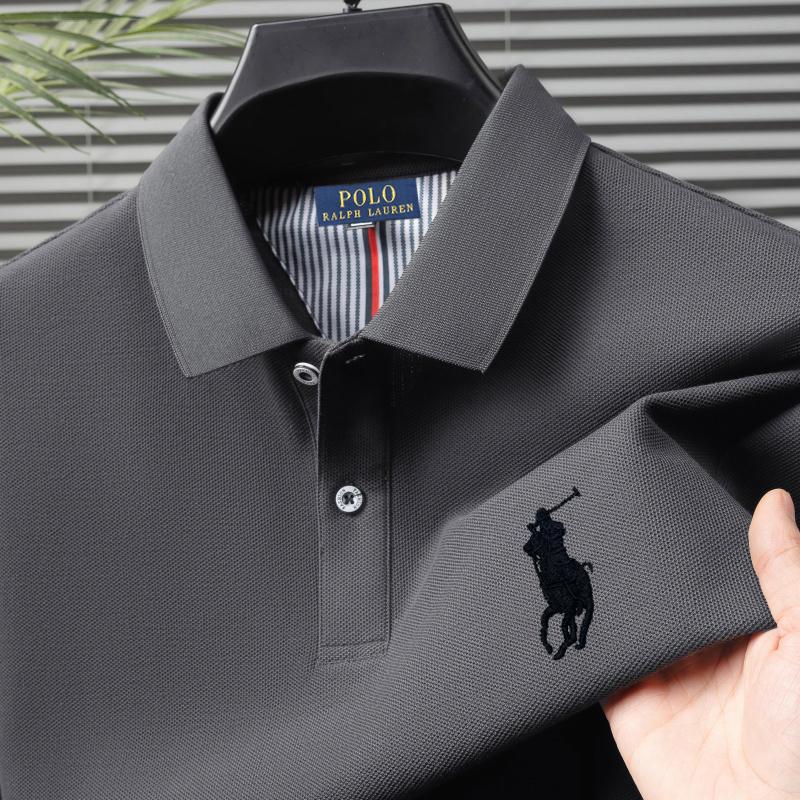 Polo Ralph Lauren 2026 Summer Men's New Pony Embroidery Solid Color Pure Cotton Loose Business Casual Polo Shirt