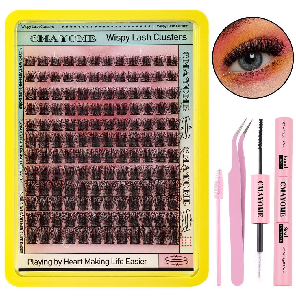 144 Clusters Of C-Song False Eyelashes Set 10-18Mmdiy Segmented Grafting Single Cluster Of Thick Eyelashes