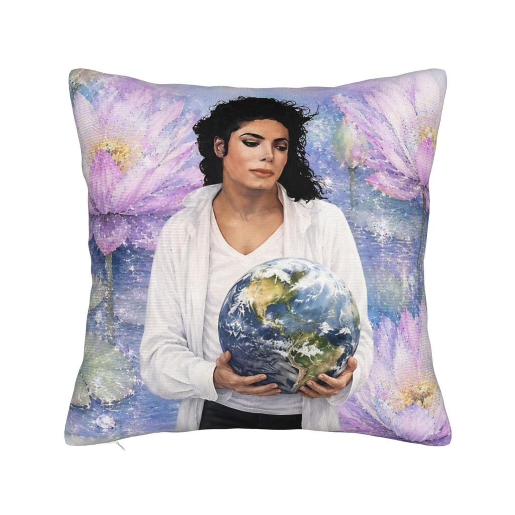 Beat It piano MJ king of pop Square Pillow Cases Cushion Cover Awesome Zippered Decor Pillowcase for Home 18"x18"