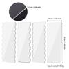 4/6 Pcs Acrylic Cake Decorating Comb Set Butter Cream Smoother Fondant Scraper Tools Icing Decoration Supplies 10283