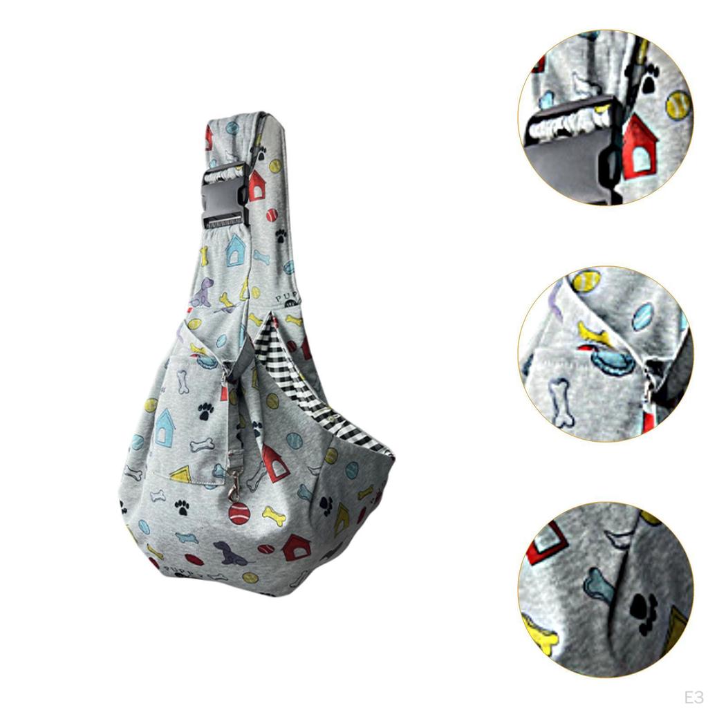 Cat Dog Carrier Protable Small Travel for Outdoor Walking Hiking black