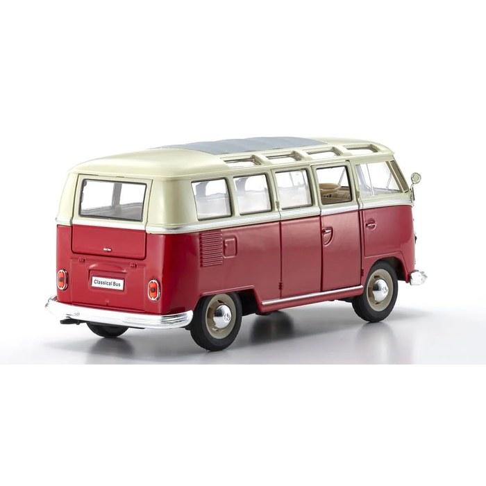 Kyosho WELLY Volkswagen T1 Bus 1963 1/24 Scale - Red (WE22095SGR)