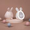 1PC Kids Cute Rabbit Alarm Clock With Night Light Stepless Dimming Led Digital Alarm Clock For Boys Girls