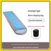 Portable Thickened Envelope Sleeping Bag with Hood - Machine Washable for Autumn/Winter Camping