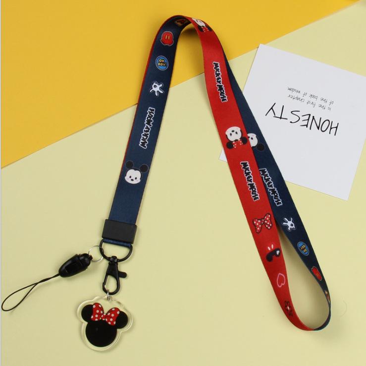 Creative Cartoon Phone Case Lanyard with Acrylic Pendant Keychain - Trendy Neck Hanging Accessory for Women