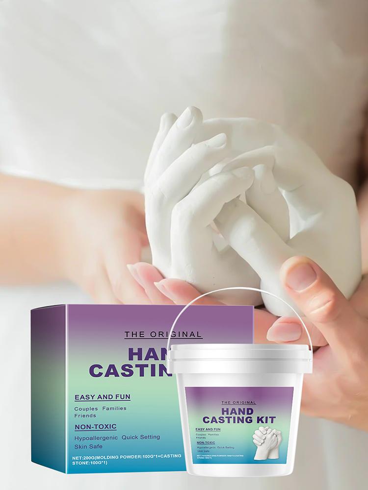 3D Ton Hände Form Kit Kreatives Familien Paare Hände Gießset Souvenir Baby Kinder Handabdruck Form Gips Gießwerkzeuge
