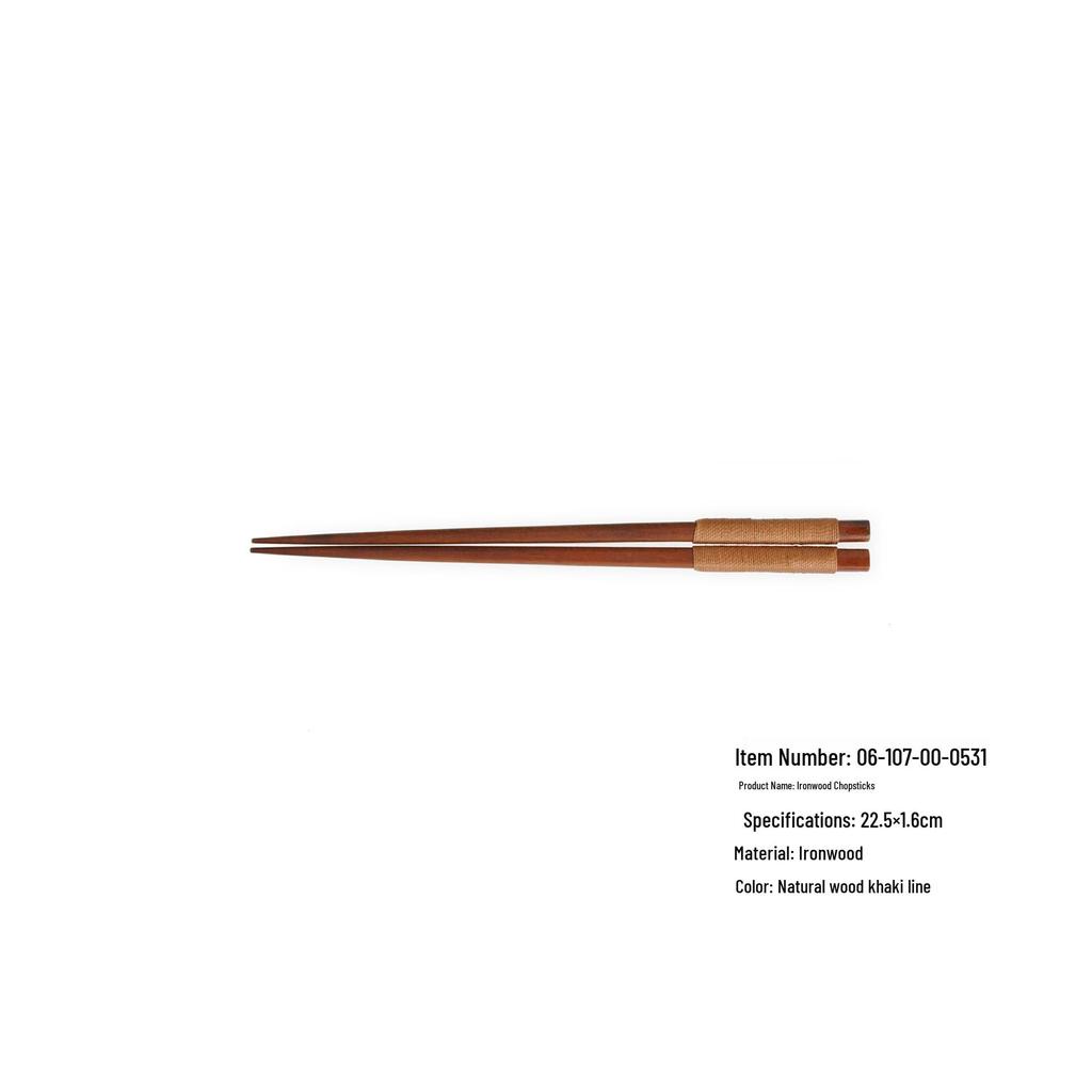 Japanese Korean Wooden Spoon & Chopsticks Set - Portable Tableware for Soup, Rice, and Serving.