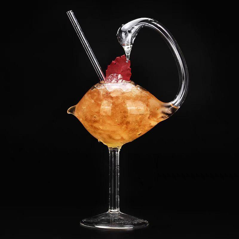 Cigno Vetro Cocktail Birra Succo Whiskey Bicchiere Bicchiere Martini Bar Festa Regali Strumenti Matrimonio