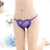 Sexy Women Solid Color Honeymoon G-String Heart Underwear Thong Panties Briefs