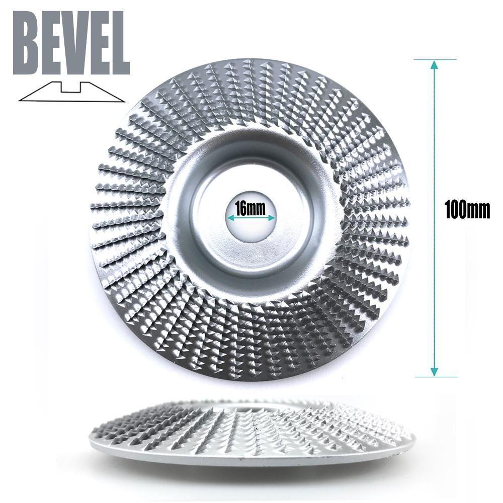 100mm Plane Bevel Angle Grinding Wheel 16/22mm Aperture Rotary Disc Sanding Woods Carving Tool Abrasive Disc for Angle Grinder