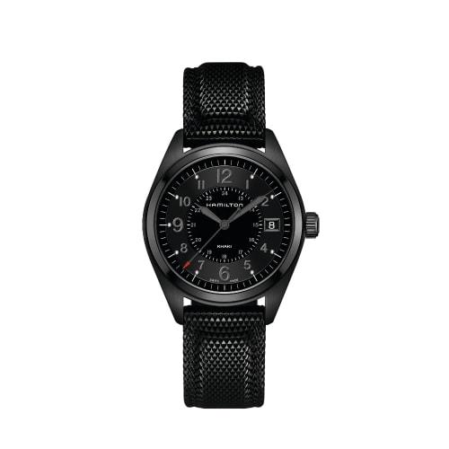 Hamilton Khaki Field Date All Black Men's Watch H68401735 (Officially Imported) with Official Warranty