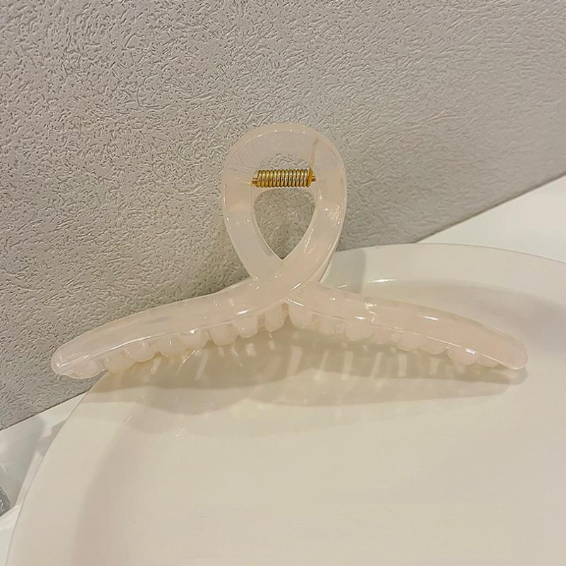 High-end Large Black Thick Hair Claw Clip