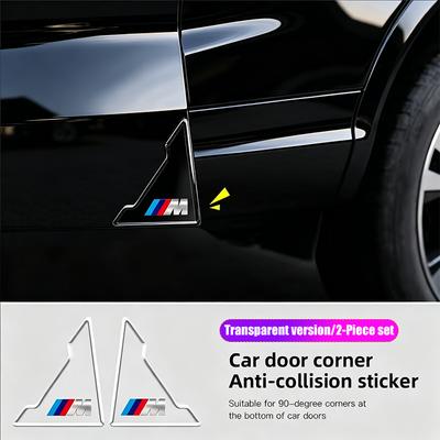 Car Door Corner Covers Stickers Anti Scratch Protection Decals For E46 E90 E60 F20 X1 F10 F30 X3 E70 E39 E36 E87 X7 E92 G30