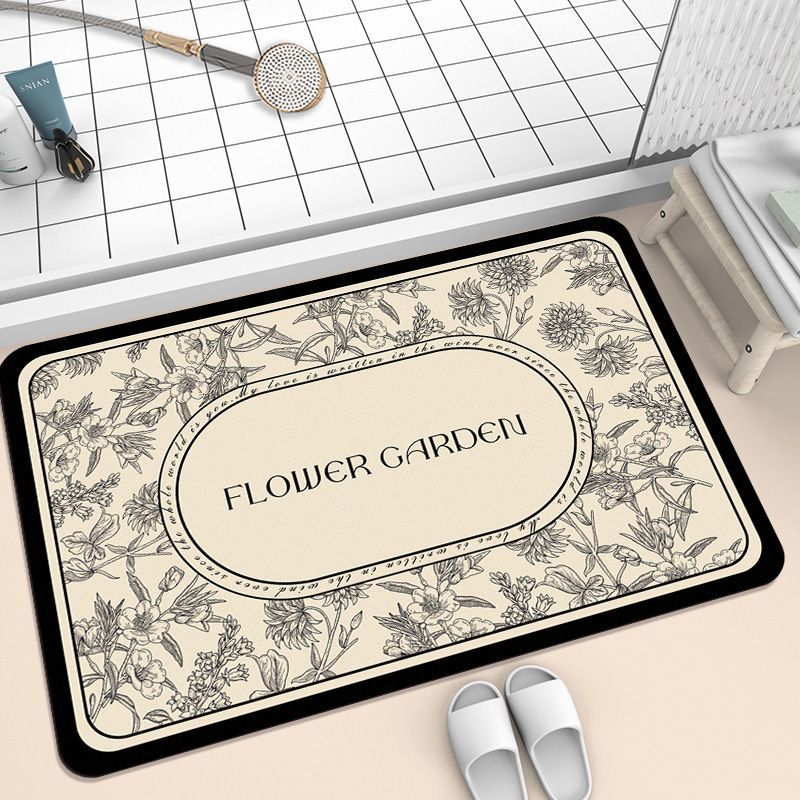 Diatom Mud Bath Soaks Up Water Quickly And Resists Dirty Household Mats