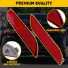 For 2018  20 21 Camry Red Rear Bumper Reflector Side Marker Light Cover EXV