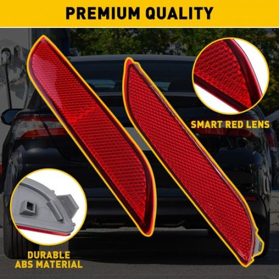 For 2018  20 21 Camry Red Rear Bumper Reflector Side Marker Light Cover EXV