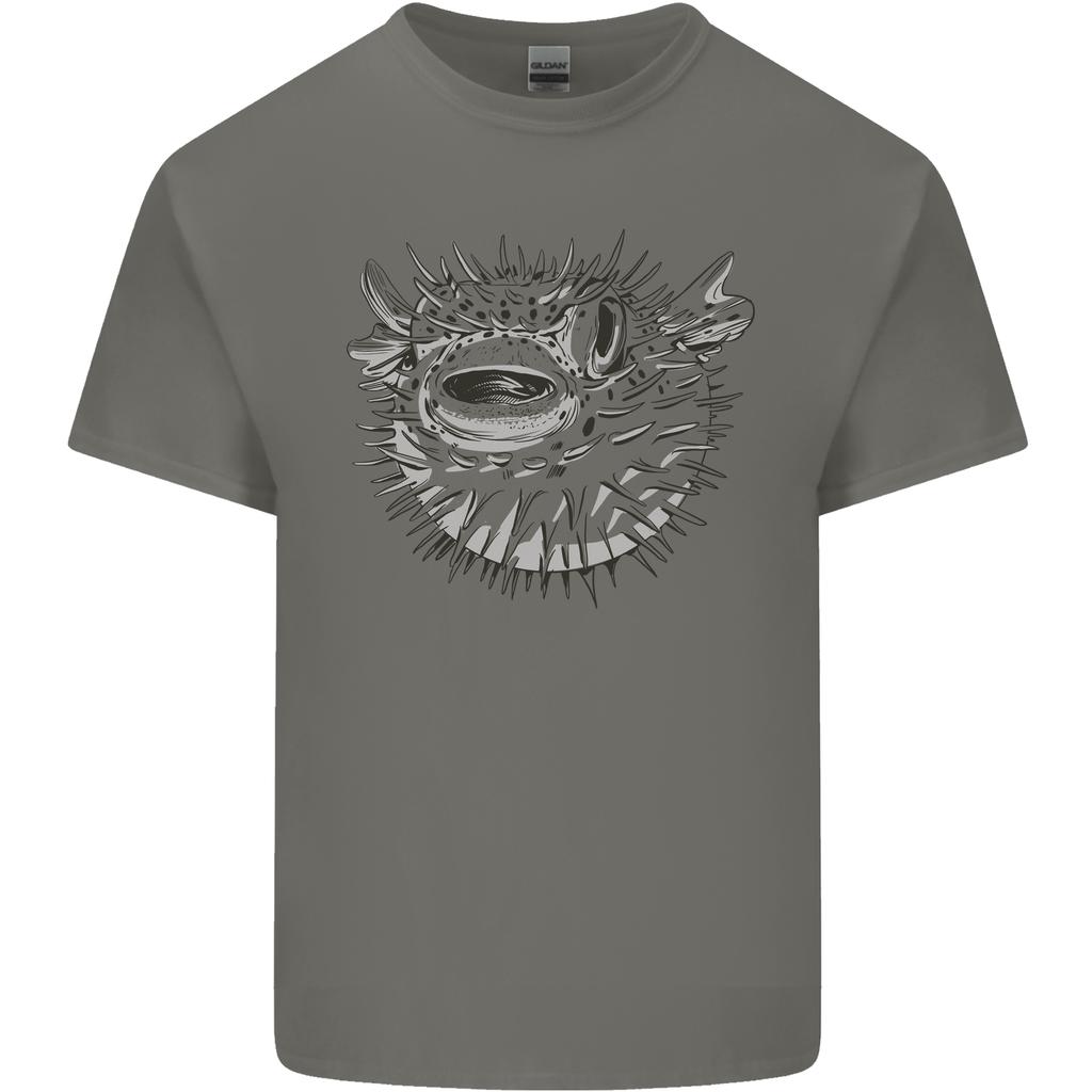 A Pufferfish Puffer Illustration Unisexs Light Cotton TShirt