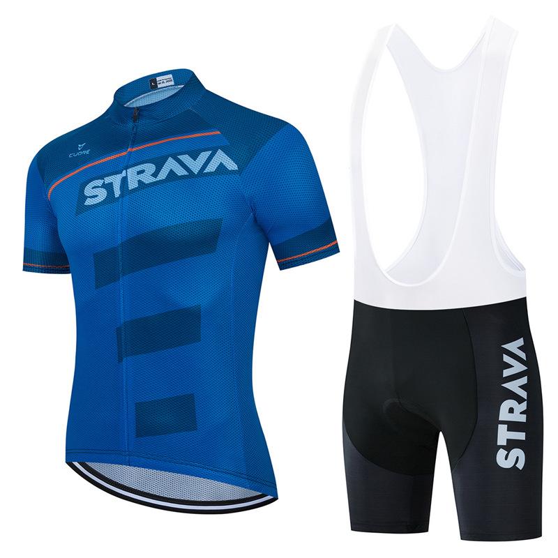 Summer Men's Cycling Clothes Cycling Clothes Breathable Short-sleeved Suits Elastic and Comfortable Mountain Bike Clothes.