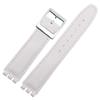 ZHUOLEI Swatch Watch Includes 3 Spring Spring Bar and Box Strap, 17mm/19mm, White, Bars, Remover,