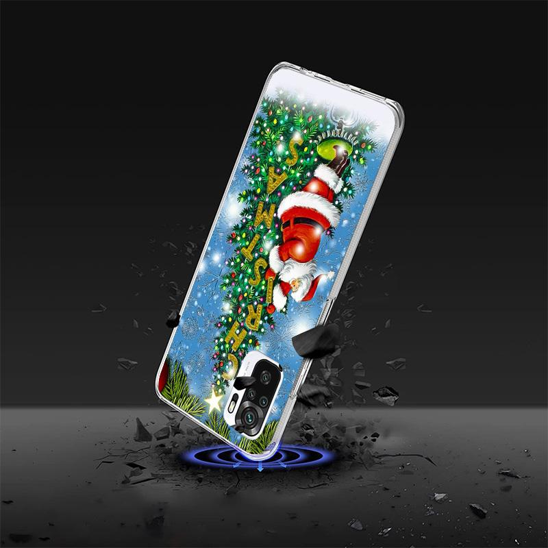 Christmas Santa Claus Present Phone Case For Xiaomi Redmi Note 15 14 13 12S 12 11 Pro Plus 14S 11S 11E 10 10S 11T 5G Personalize