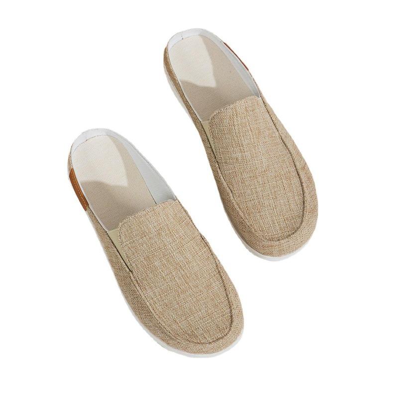 Dámské sandály Dámské boty Kožené mokasíny Slip On Mules Antil Slip Beach Sandály