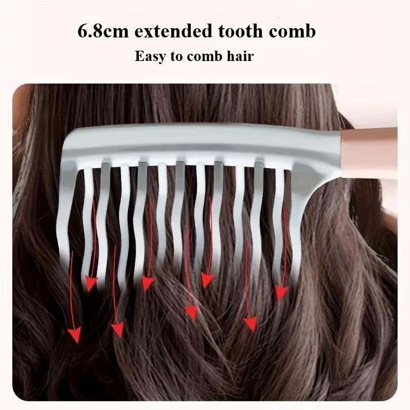 Dual Wide-Tooth Hair Combs, Ideal For Long Curls & Voluminous Styles, Curly Hair Management &Home Massage, Elegant Hair Care