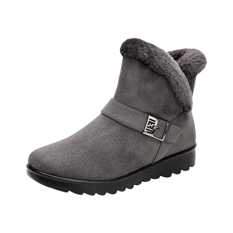 2026 Winter Shoes Women Snow Boots Thick Sole Non-slip Women Ankle Boots Warm Cotton Shoes Fashion Ladies Winter Boots