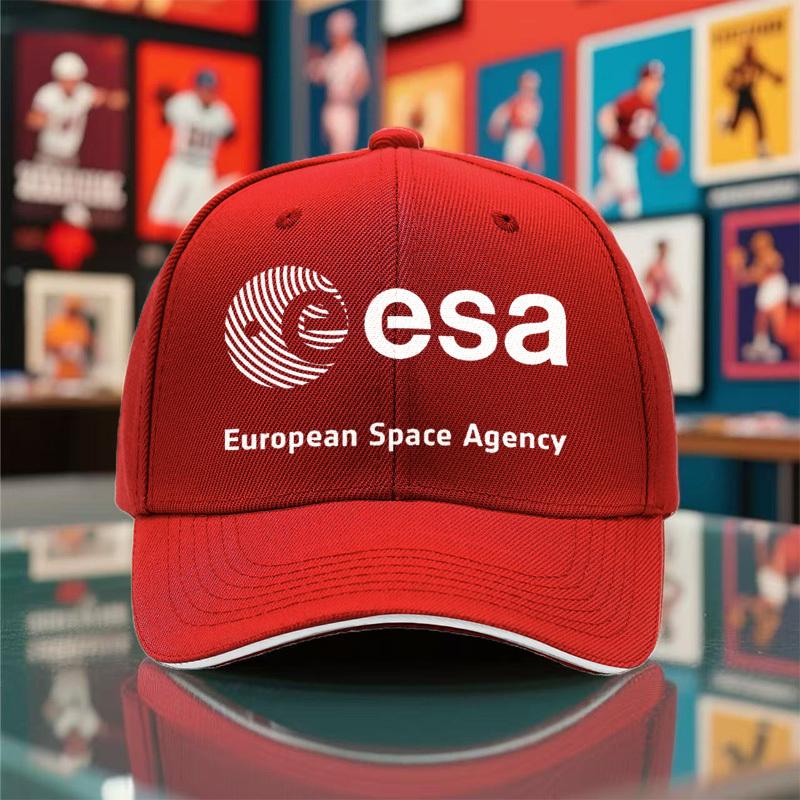 1pc of The New 2025 Summer And Autumn Lightweight Baseball Cap for Men And Women Featuring ESA Space Agency Print One Size