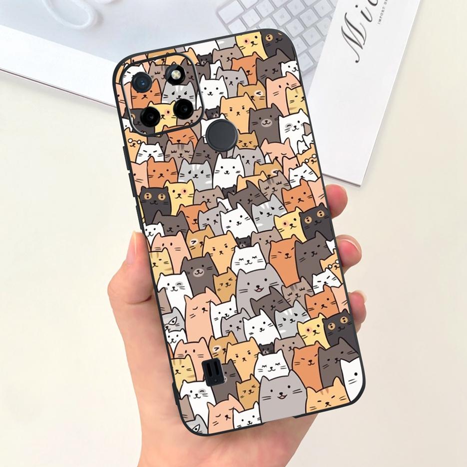 For Realme C21Y Case Realme C25Y Stylish Candy Painted Cover Soft Silicone Phone Case For Realme C21 C 21 Y C25Y RealmeC21 Shell