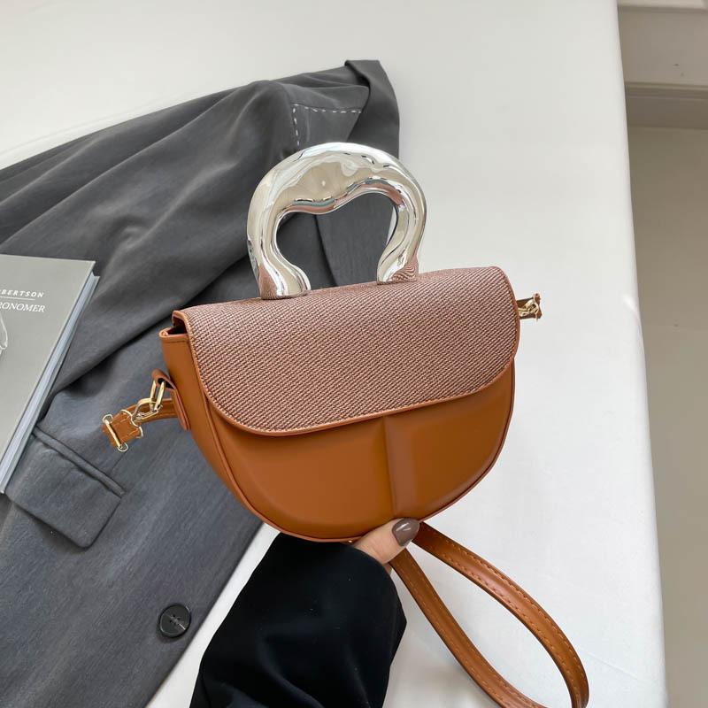 Summer New Niche Design Hand Bag Simple Trend Fashion Shoulder Messenger Bag Solid Color Versatile