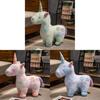 Pattern Flower Unicorn Plush Toy Cute Doll Kids Birthday Gift Home Decoration